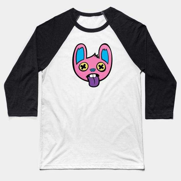 Dead Bunny Baseball T-Shirt by monkeysoup